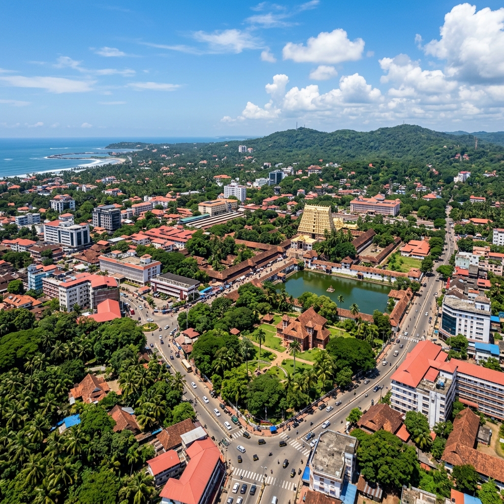 Trivandrum city view
